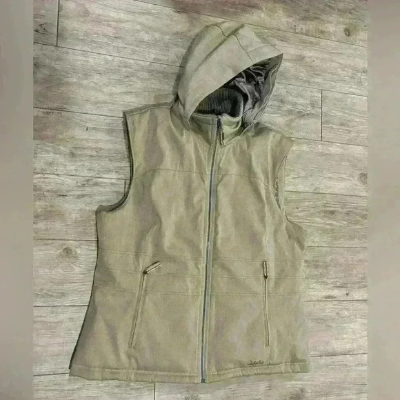 Cabela's Primaloft Vest Taupe Sherpa lined, XL - Picture 1 of 10